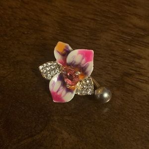Flower Belly Button Ring